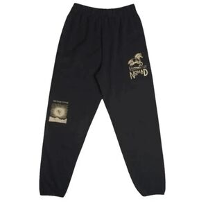 Nomad Black Sweatpants with Gold Accents